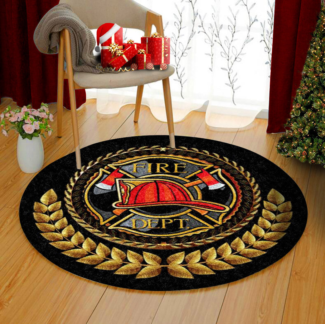 Firefighter HM2910027TM Round Area Rug