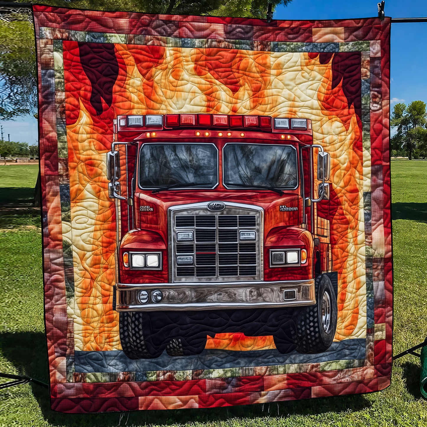 Firefighter Strength Quilted Blanket NCU0VL683