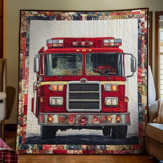 Firefighter Valor Quilted Blanket NCU0VL679