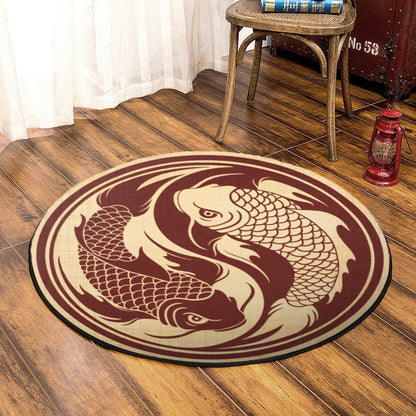 Fish DD0509036RR Round Area Rug