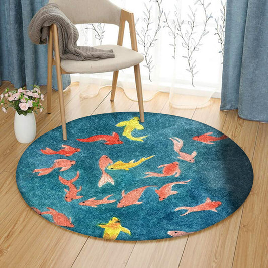 Fish HM1010056TM Round Area Rug