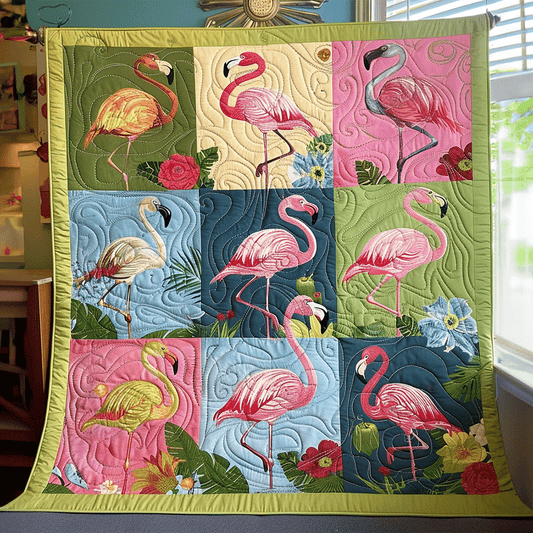 Flamingo Coast Quilted Blanket NCU0TL727