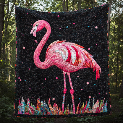 Flamingo Dreamscape Quilted Blanket NCU0DK672