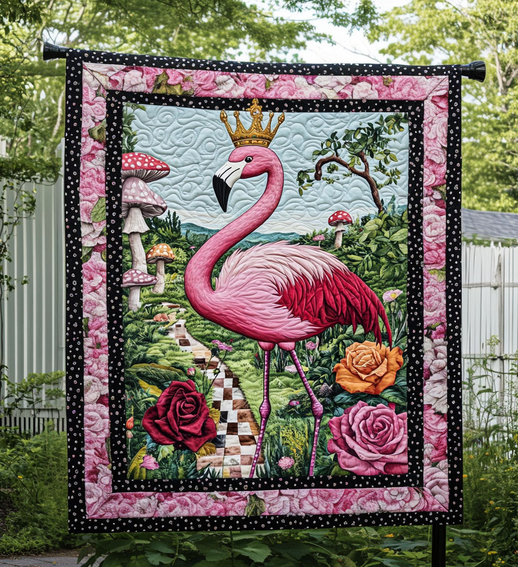 Flamingo Fantasy Quilted Blanket NCU0PT633