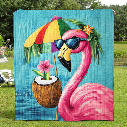 Flamingo Magic Quilted Blanket NCU0TL848