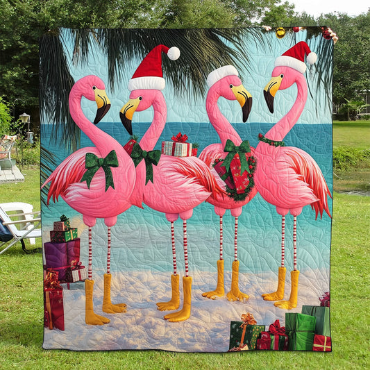 Flamingo Oasis Quilted Blanket NCU0TL857