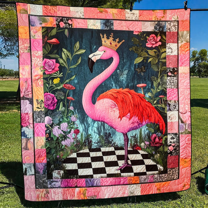 Flamingo Paradise Quilted Blanket NCU0TL846