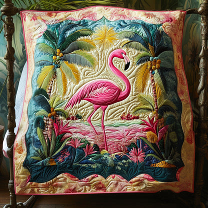 Flamingo Spirit Quilted Blanket NCU0NT2589