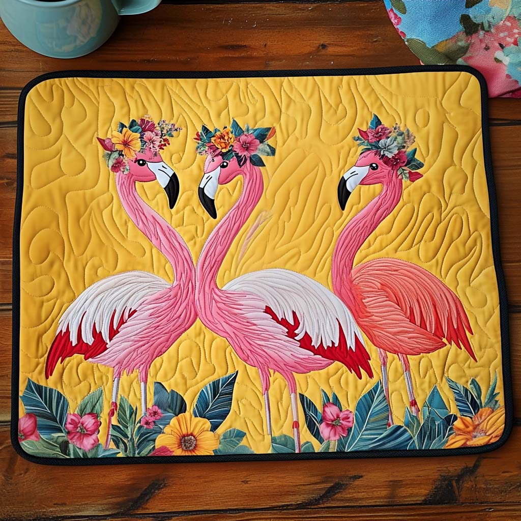 Mantel individual acolchado Flamingo Trio NCU0NT792