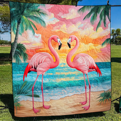 Flamingo Vibes Quilted Blanket NCU0TL849