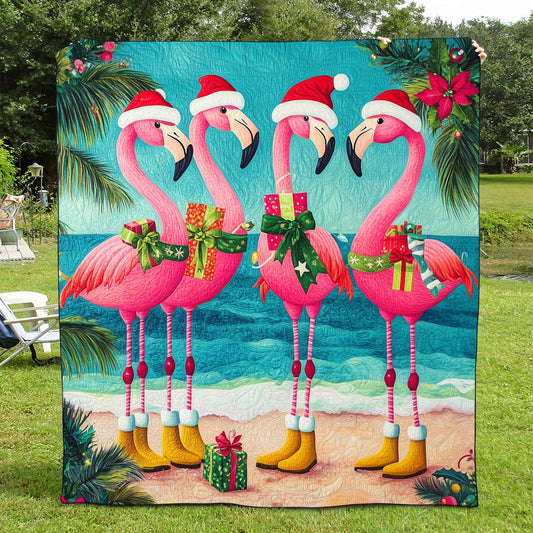 Flamingo Wonderland Quilted Blanket NCU0TL868