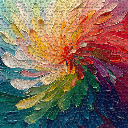 Floral Burst Jigsaw Puzzle 1000 Pieces