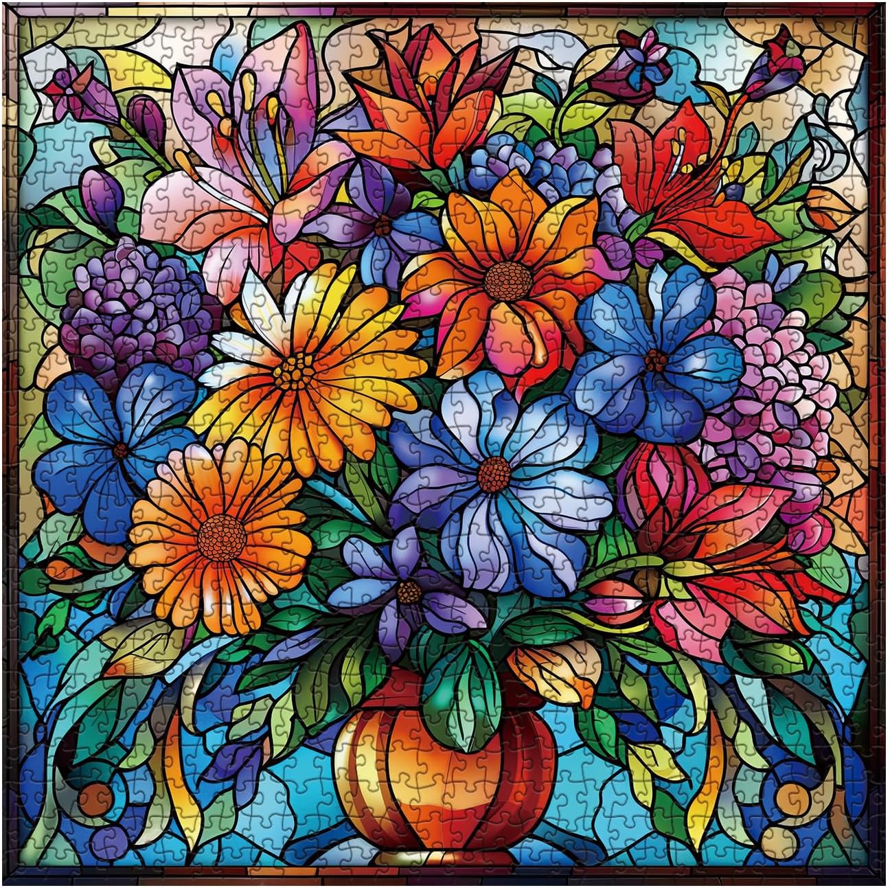 Floral Chromatics Jigsaw Puzzle 1000 Pieces