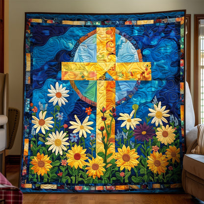 Floral Faith Art Quilt Hanging NCU0TH1558