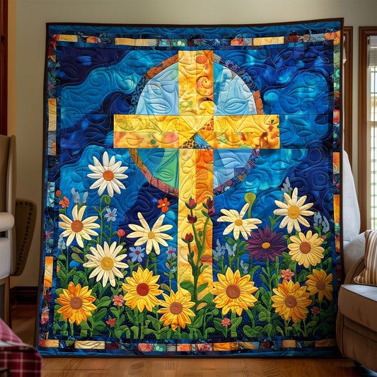 Floral Faith Art Quilt Hanging NCU0TH1558