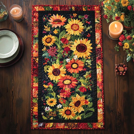 Floral Garden Quilted table Runner NCU0DV509