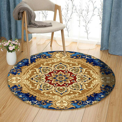 Floral DD080931C Round Area Rug