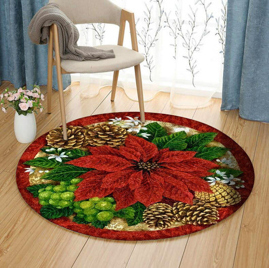 Floral HM230815TM Round Area Rug