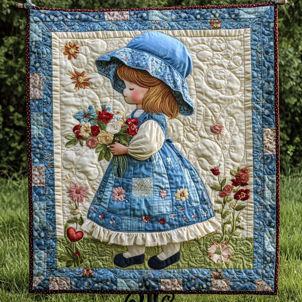 Floral Harmony Quilted Blanket NCU0NT2838