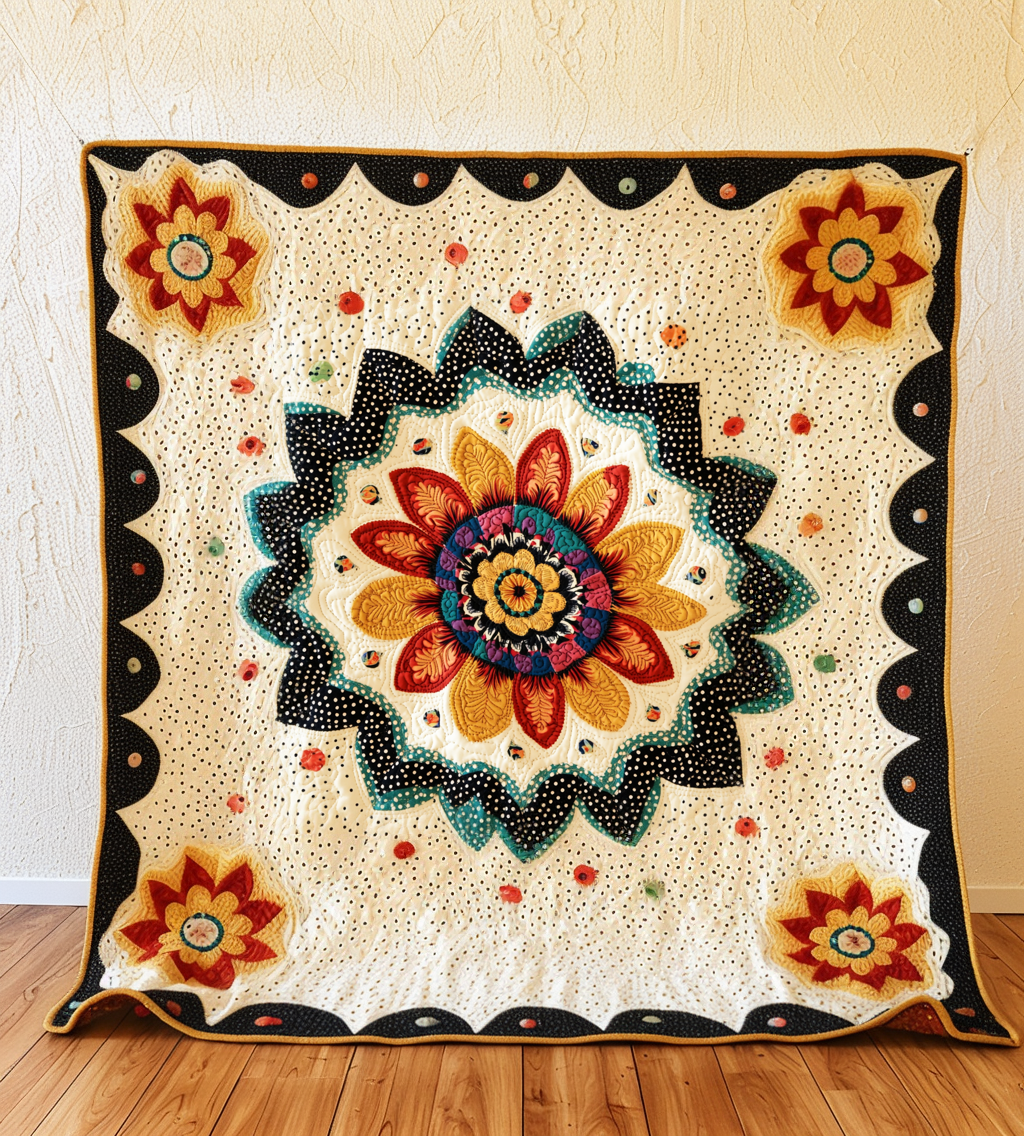 Flower DAI311024369 Quilt Blanket