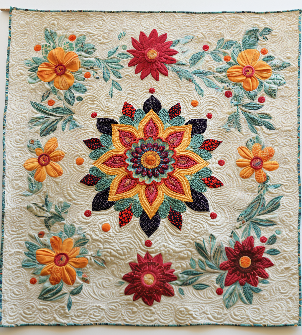 Flower DAI311024380 Quilt Blanket