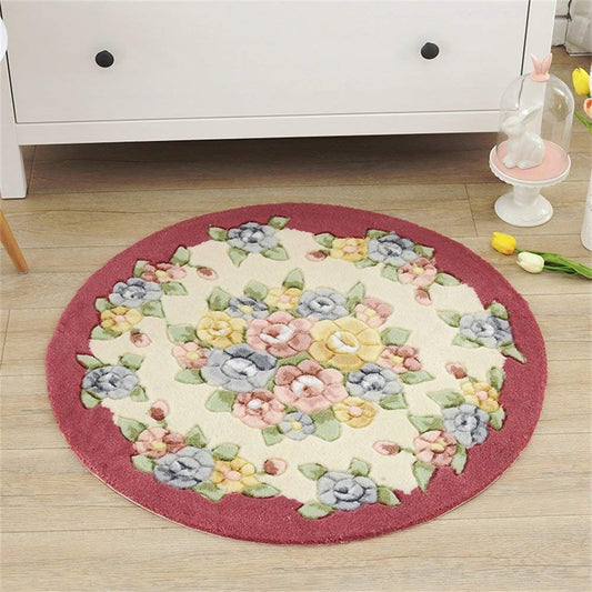 Flower CLM2809041R Round Area Rug