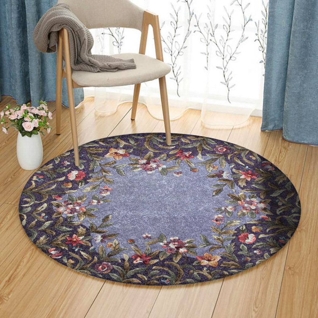 Flower Garden HM050911TM Round Area Rug