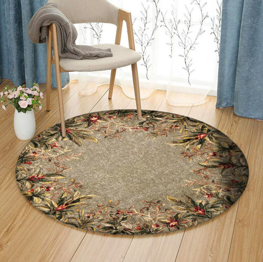 Flower Garden HM050914TM Round Area Rug