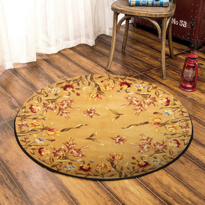 Flower Garden HM050915TM Round Area Rug