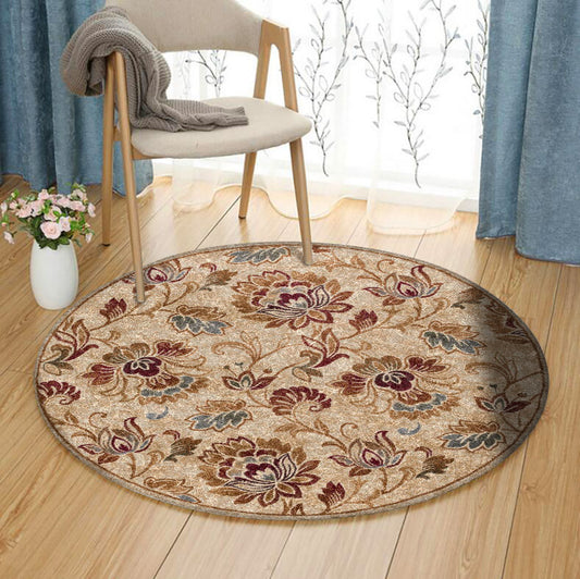 Flower Garden HM140926TM Round Area Rug