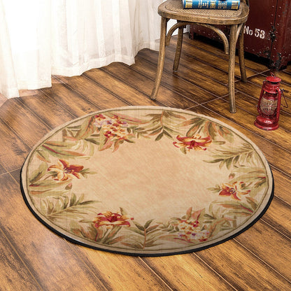 Flower HN030915RR Round Area Rug