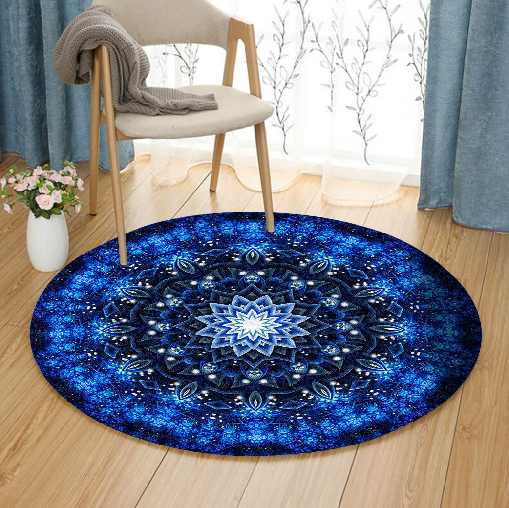 Flower HT310741T Round Area Rug