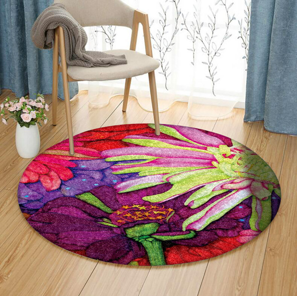 Flower ML1411052RR Round Area Rug