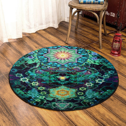 Flower Of Life BL0110055RR Round Area Rug