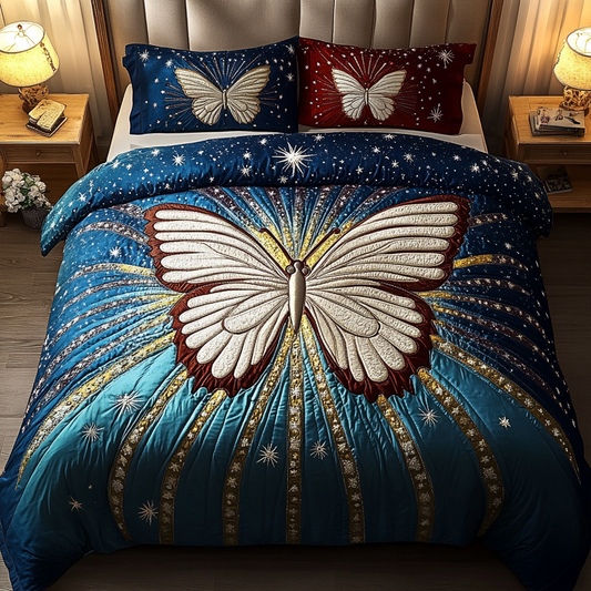 Juego de cama acolchado de 3 piezas Flutter Grace NCU0DK3622