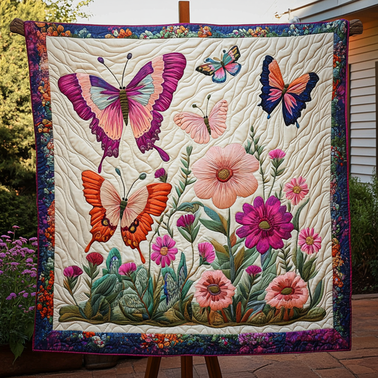 Fluttering Beauty Quilted Blanket NCU0DK2236