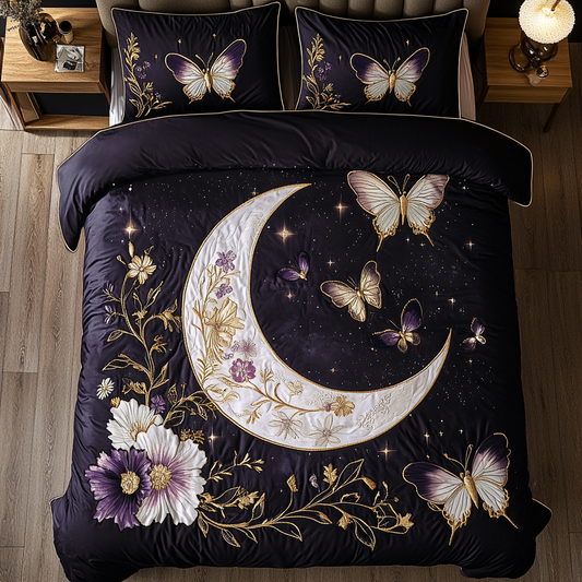 Fluttering Grace 3-Piece Quilted Bedding Set NCU0DK2869