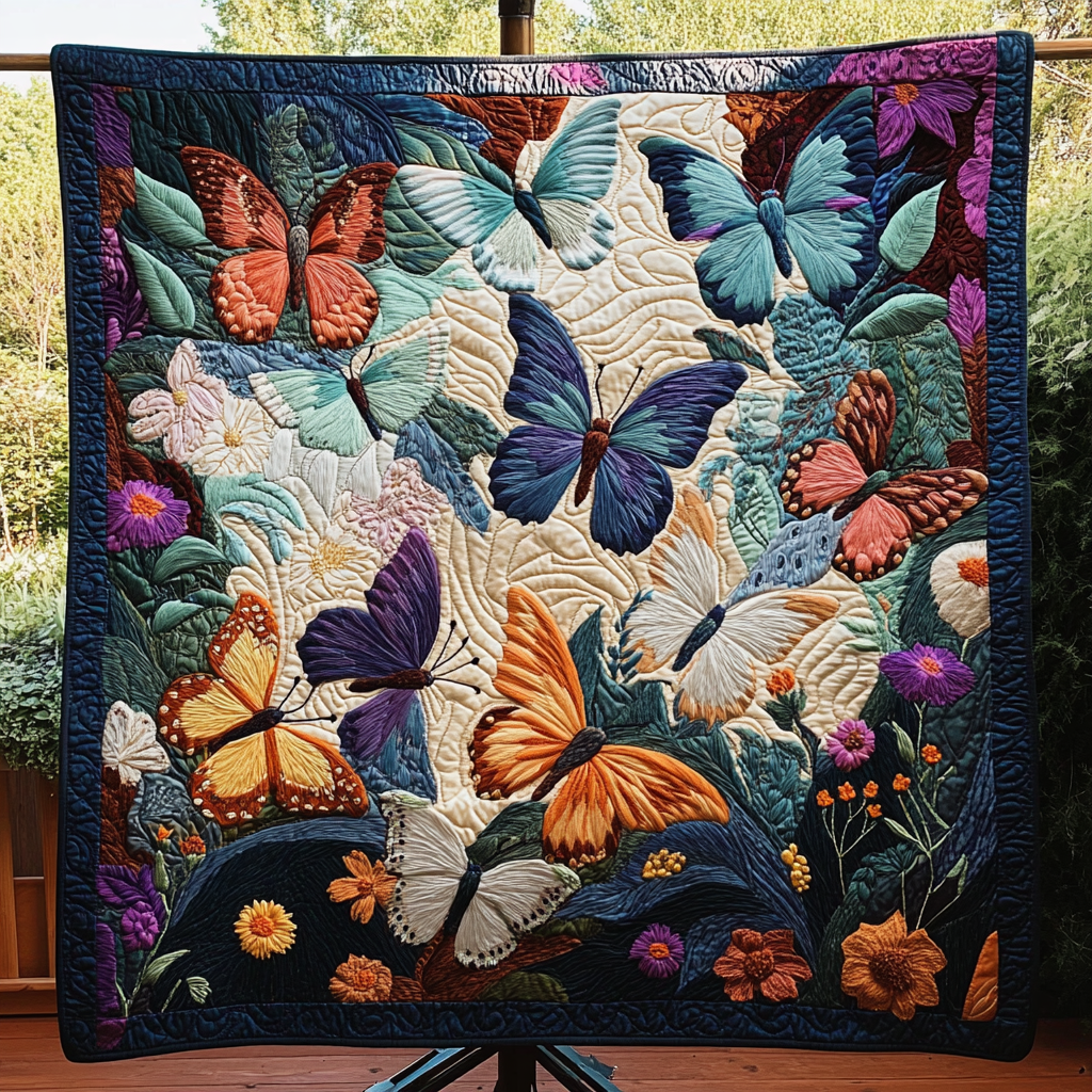 Fluttering Grace Quilted Blanket NCU0DK2081