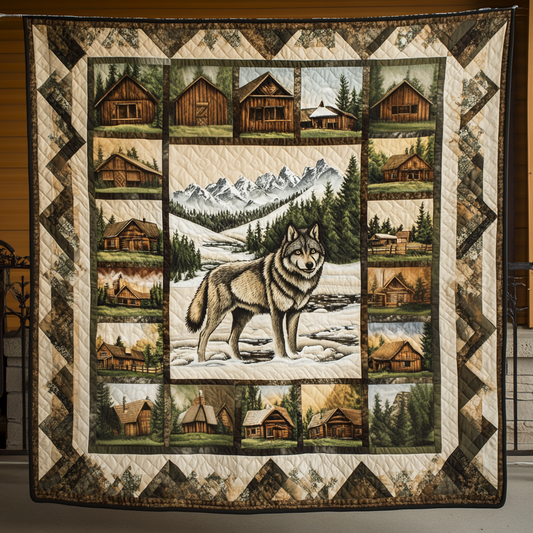 Forest Sentinel Quilted Blanket NCU0DK749