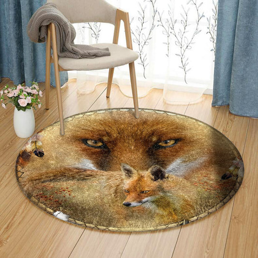 Fox HT051030TM Round Area Rug