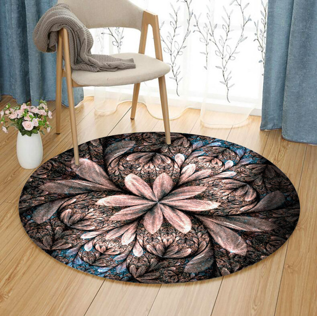 Fractal DD210820RR Round Area Rug