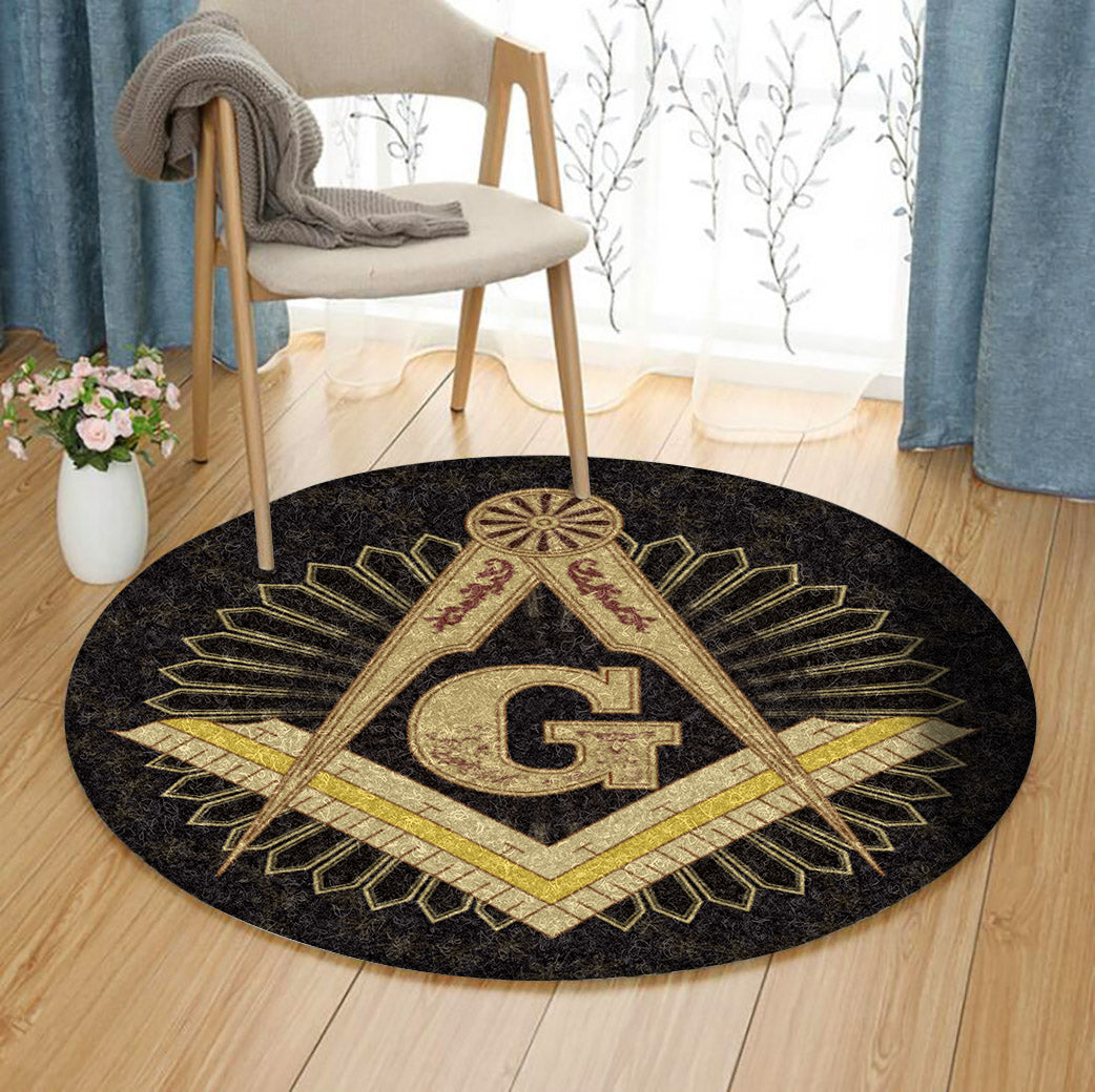 Freemason HM060907TM Round Area Rug