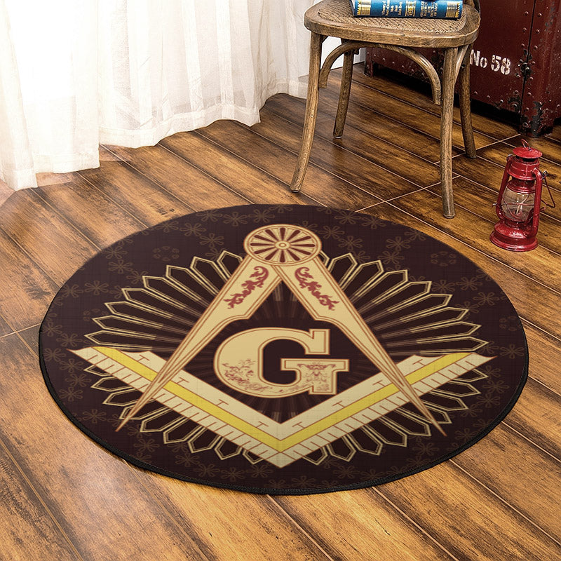 Freemason HM060907TM Round Area Rug