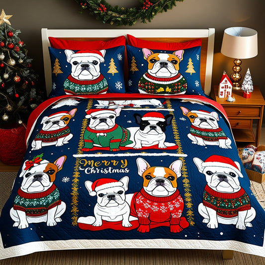 French Bulldog NTA041124401 Quilt Bedding Set