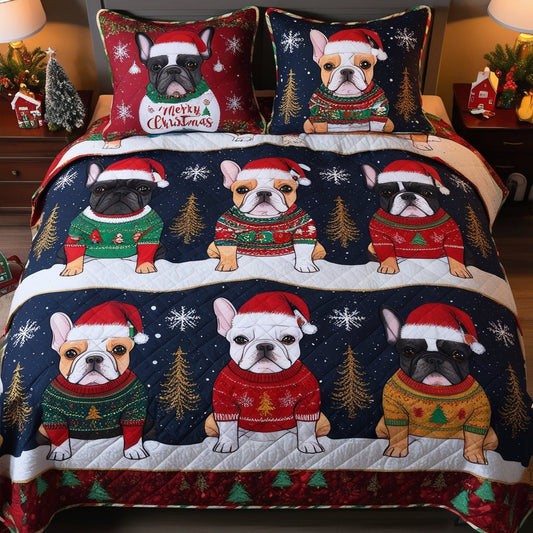 French Bulldog NTA041124403 Quilt Bedding Set