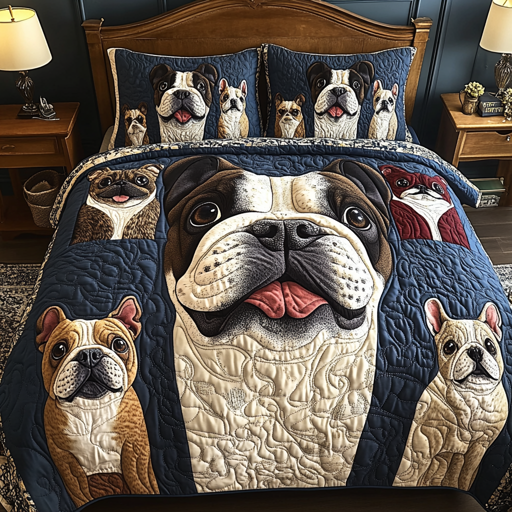 French Bulldog TAI041124346 Quilt Bedding Set