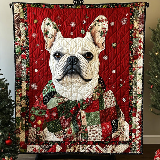 Frenchie Fantasia Quilted Blanket NCU0PT2239