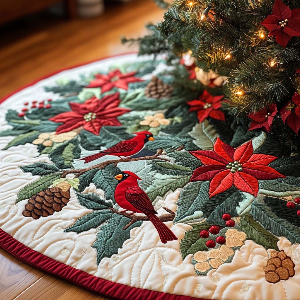 Christmas Quilted Tree Skirt NCU0VT44