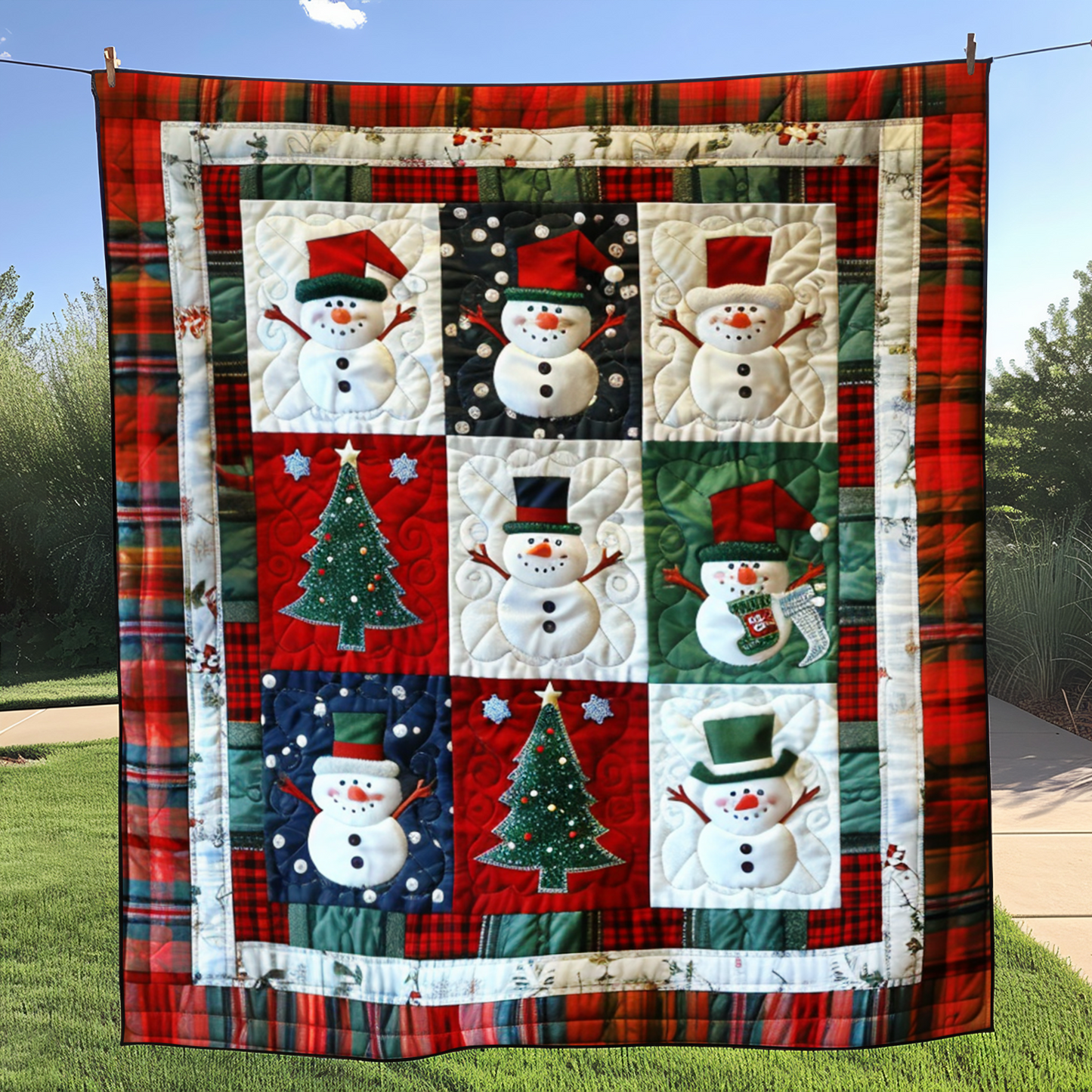 Frosty Friends Quilted Blanket NCU0NT083