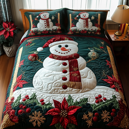 Frosty Delight Quilted Bedding Set NCU0DV1761